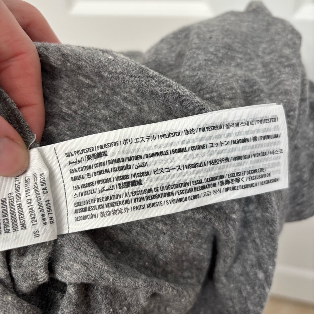 Gray Athletic Dept Graphic Tee | Abercrombie L - Picture 7 of 9